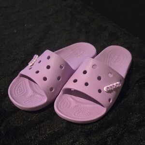 CROCS Women's Lavender Slide Sandals